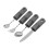 Adaptive Utensils 3Piece Set with Adjustable Bend Handles and Weighted AntiTremor Design for Elderly 1