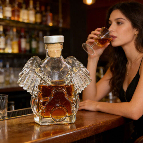 Unique Engine Shape Bourbon Decanter High Performances Aerating 1