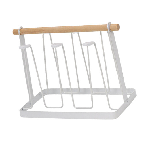 Multifunctional Iron Cup Stand Cup Organizer Suitable for-White