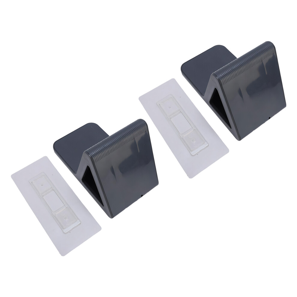 Black Waterproof Shower Step Stool With Nonslip Base Sturdy Abs