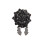 Button Covers Rhinestones Embellished-black black diamond1 1