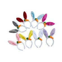 Plush Hare Ear Carrot Headband Spring Festival Hair Ornament-1