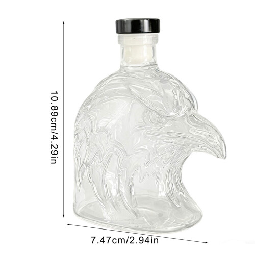 Unique Bird Shape Bourbon Soaking Bottle 350ml Heat Resistant 2