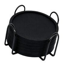 6/12-teiliges wiederverwendbares Untersetzer-Set mit Halter,-6