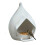 Large Capacity Outdoor Hanging Bird Feeder Plastic-White 1
