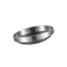 Assiette d'apéritif en acier inoxydable, plat Kimchi-Taille M