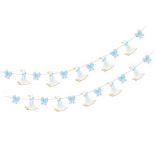 Papier-Bowknot-Gänse-Luftschlangen zum-Blaues Schleifenpapier