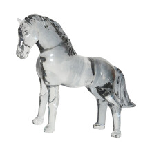 Year 2026 Meaningful Crystal Horse Ornament For Living-Grey