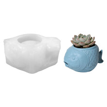 Moules en Silicone en forme de poisson,-poisson rougeBougie