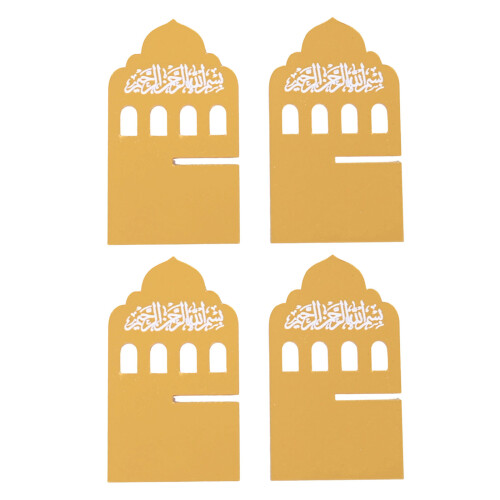 Acryl Ramadans Datumhouder, Eid Mubarak Tafel Decors Eid-Goud 6