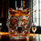 Artistic Wolf Head Decanter High Borosilicate Glass Wine Bottle 6
