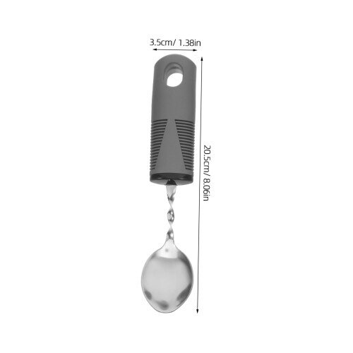 Adaptive Utensils 3Piece Set with Adjustable Bend Handles and Weighted AntiTremor Design for Elderly 1