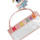 Fashionable Letter Print See Through Cosmetic Bag With-Pink 1