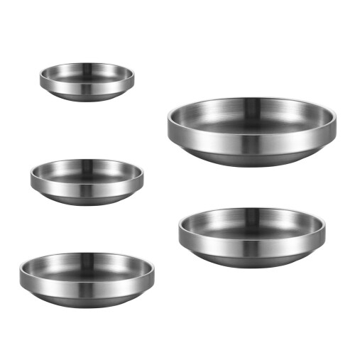 Practical Stainless Steel Mini Tray Kimchi Dish For-S size 1