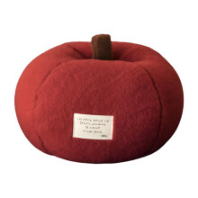 Ronde fruitvorm kussensteun voor achterslaapbank-Rood 25x20cm