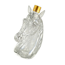 Moderner Bourbon-Dekanter in Pferdeform mit breitem,