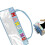 Multipurpose Crystal Fastened Beauty Bag With Generous-Blue 1