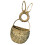 Artistic Handcraft Rabbits Wall Basket With Breathable-L 1