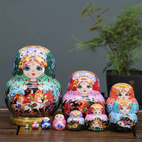 Blank Wooden Big Belly Shape Russian Nesting Doll Unpainted 2