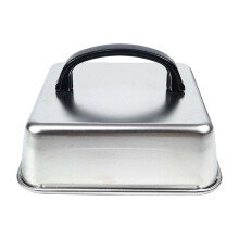 304 Stainless Steel Square Grill Lid With- barHandle 26x26x5CM