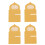 2Set Acryl Ramadans Data Houder, Bismillah Islamitische-Goud 3 1