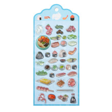 Elegant 3D Embossed Sticker Showcasing Japanese-Ingredients