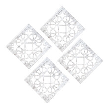 Bohemia Wandspiegel-Dekore, quadratischer dekorativer-4er-Pack