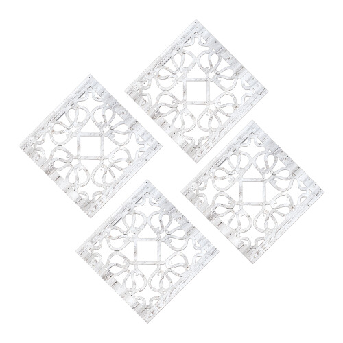 Bohemia Wall Mirror Decors Square Decorative Mirror-4 pack
