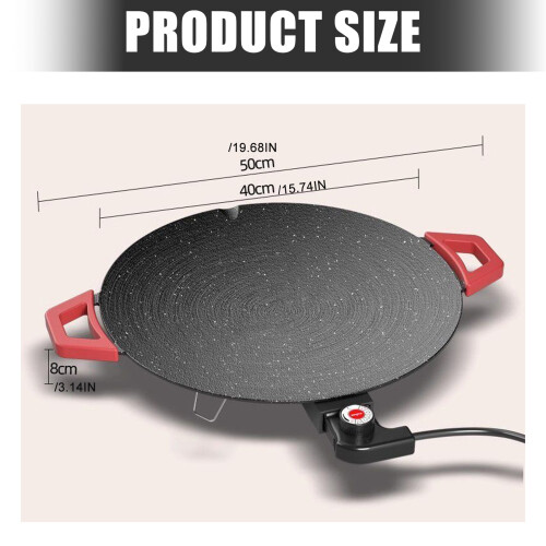 Multipurpose Electric Grilling Pan Indoor For Home Use And-M 1 2