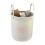 Floral Printed Laundry Hamper With Thick Cotton Rope For-S 3 1