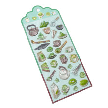 Robuster dekorativer PVC-Aufkleber mit japanischer Küche-Matcha