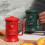 Artistic Mail Box Shape Coffee Mug with Handle For Office-Red 3
