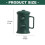 Retro Mailbox Shape Coffee Cup 500ml Ceramic Drinking Mug-Green 4