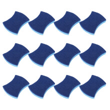 Pack Of 12 Kitchen Sponges Cute Blue Cleaning Wipes For