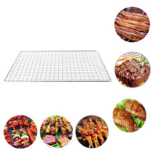 2Pcs Stainless Steel Non-Stick Grill Mesh Mats 25x40cm & 38x50cm