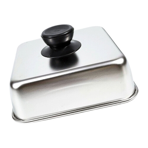 Square Barbecue Cover Rustproof-Round handle 26x26x5CM