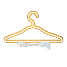 Plastic Light Up Clothing Rack Foldable Design-warm light