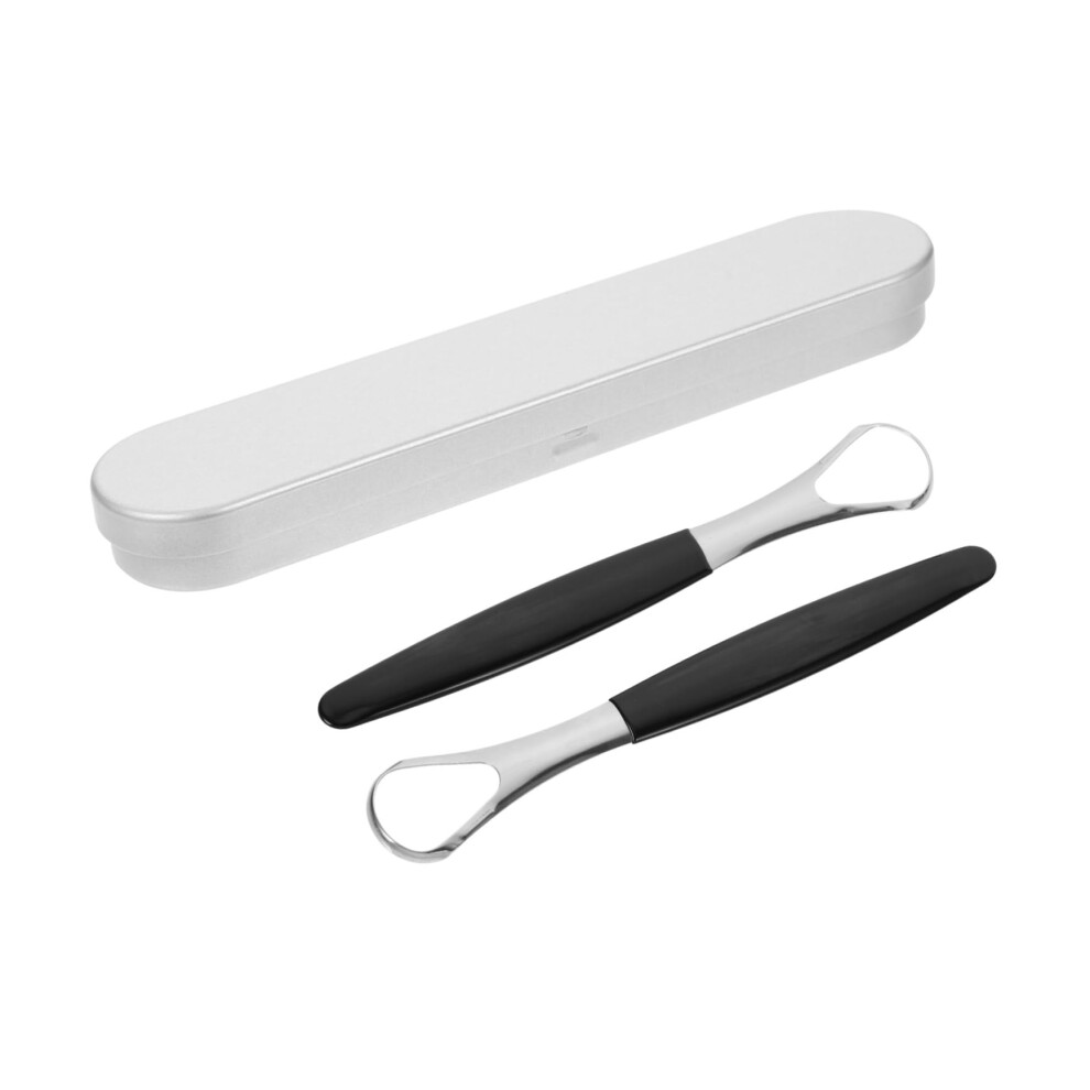 Stainless Steel Tongue Scraper for Adults  Ergonomic Comfort Grip, Effective Oral Hygiene Cleaner