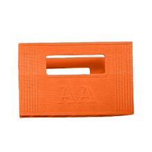 Fashionable Plastic Battery Organizers Box-Orange 20 squares