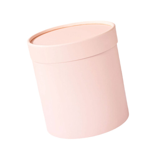 Decorative Round Flower Presentation Bucket Excellent For-Pink