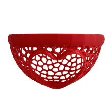 Decorative Floating Betta Hide Heart Shaped Hideaway-red