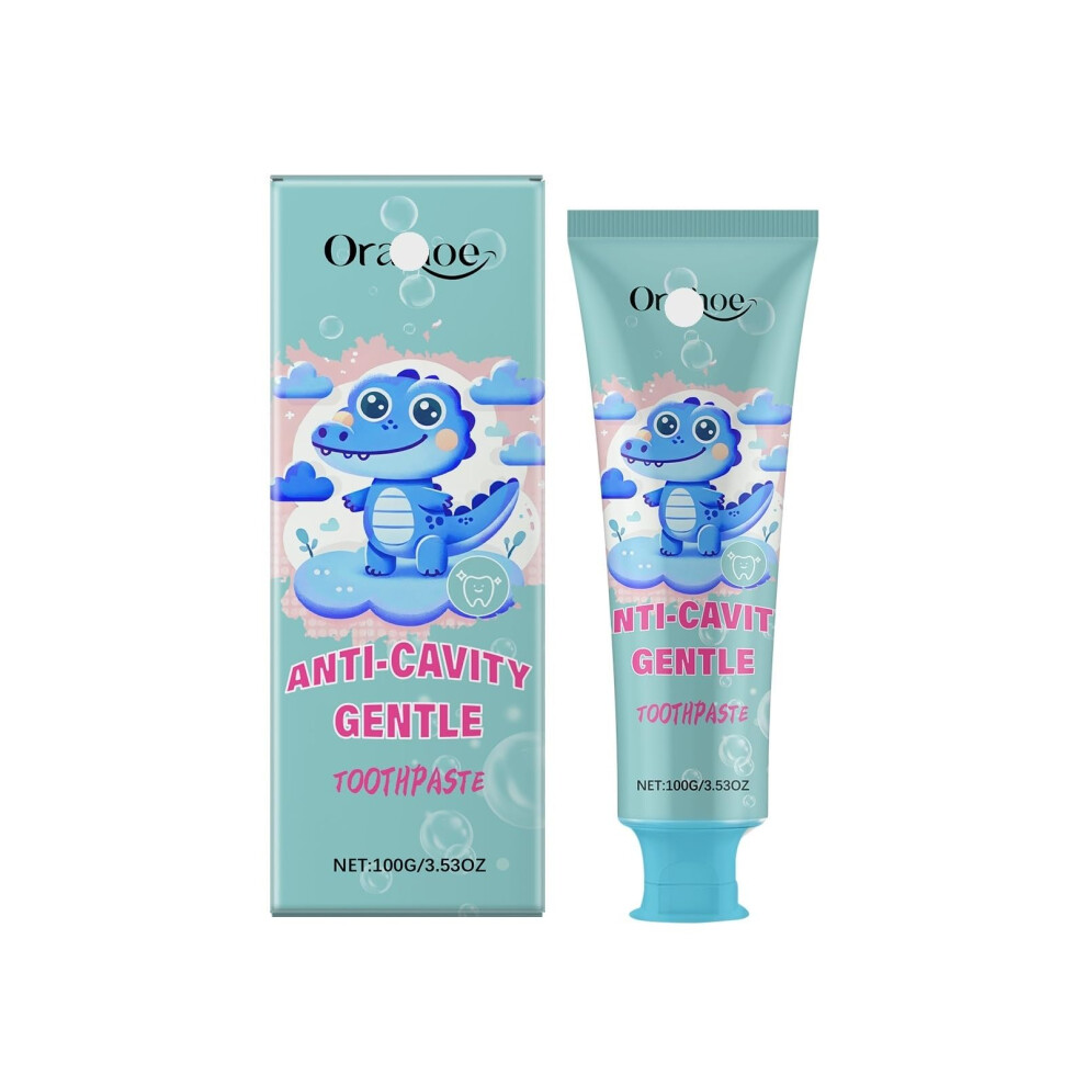 White Kids Ning Toothpaste 2Pcs Gentle Formula Fluoride Brightens And Protects Teeth