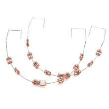Orthodontic Training Model with Durable Metal Brackets, Orange Dental Practice Prop for Students