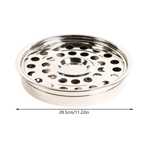 Functional Multiple Compartment Nonrust Steel Dish Ideal For 2