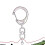 Porte-clés plats en acrylique 2D, accessoires de porte-clés de 4