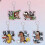 Porte-clés plats en acrylique 2D, accessoires de porte-clés de 7