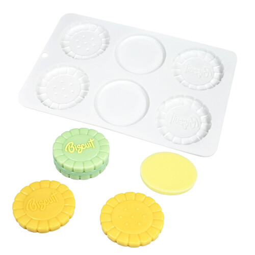 Easy Releases 6 Well Silicone Molds For Professional-White 2