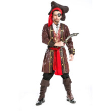 6 Skeleton Captain Eye Patches for Costume Parties