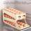 Efficient Rolling Eggs Box With Nonslip Base Keep Eggs-White 7