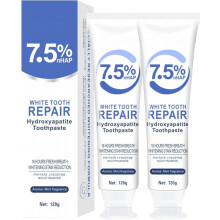 2PCS 7.5% Nano Hydroxyapatite Toothpaste for Sensitive Teeth and Enamel , Fluoride Gentle Mint